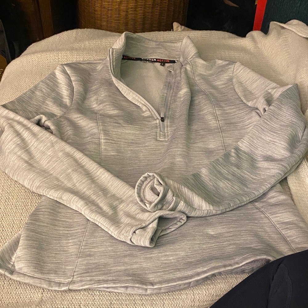 Spyder Active Women’s Gray Quarter-Zip Pullover